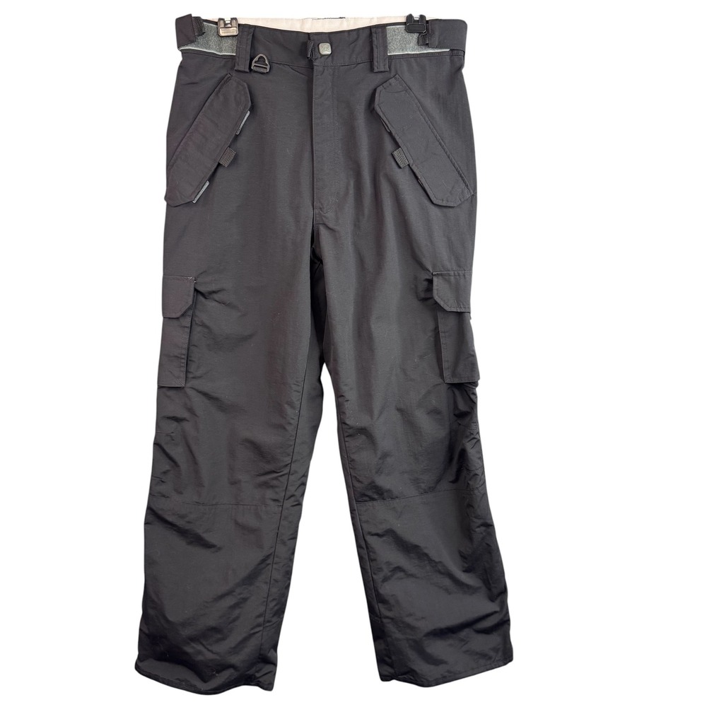 Turbine Mens Small Black Snow Pants Cargo Ski Snowboard Performance Boardwear